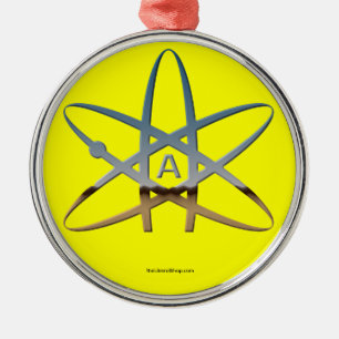 Atheïst Atom Ornament Round