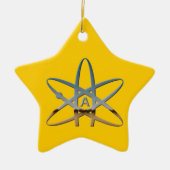 Atheïst Atom Star Ornament (Voorkant)