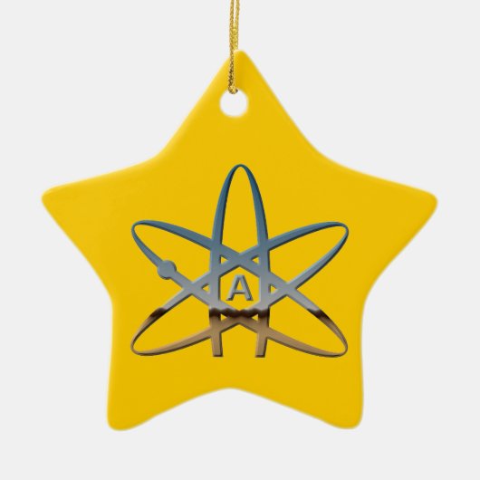 Atheïst Atom Star Ornament (Voorkant)