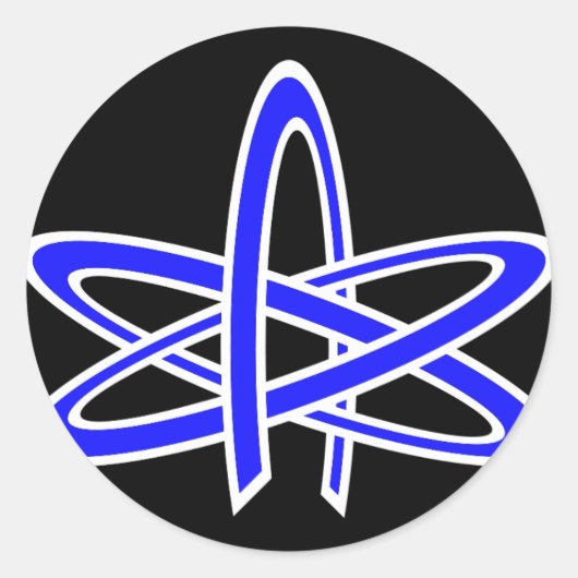 Atheïst Atom Sticker (Voorkant)