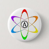 Atheïst Atom-symbool Ronde Button 5,7 Cm (Voorkant)