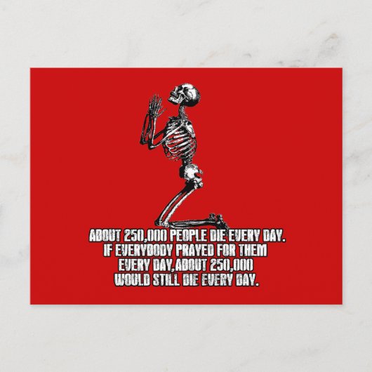 Atheïst Briefkaart (Voorkant)