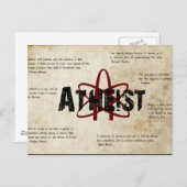 Atheïst Briefkaart (Voorkant / Achterkant)