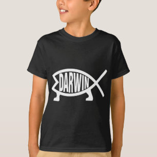 Atheïst Charles Darwin Theory of Evolution Fish T-shirt