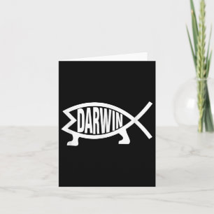 Atheïst Charles Darwin Theory of Evolution Vis Kaart