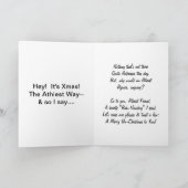 Atheïst Christmas Kaart (Binnen)