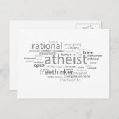 Atheïst Cloud Briefkaart (Voorkant / Achterkant)