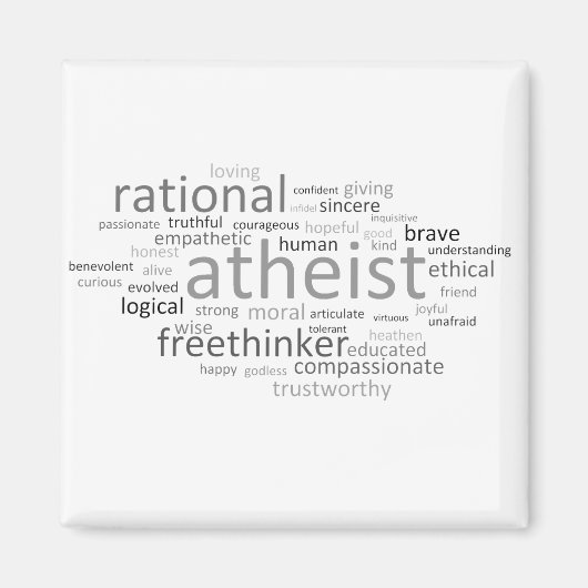 Atheïst Cloud Magneet (Voorkant)