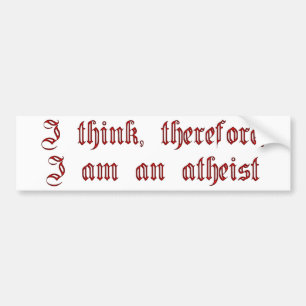 Atheïst Cogito Bumpersticker