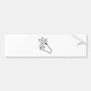 Atheïst Hand Gesture Bumpersticker