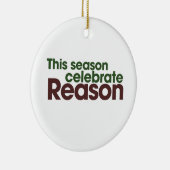 Atheïst Holiday Keramisch Ornament (Rechts)