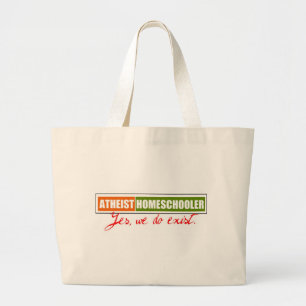 Atheïst Homeschooler Grote Tote Bag