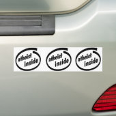 Atheïst Inside Bumpersticker - De drievriendheid (Op auto)