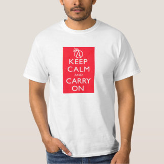 Atheïst kalm houden en Shirt Poster dragen