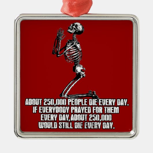 Atheïst Metalen Ornament (Voorkant)