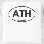 Atheïst Ovale Sticker (Tas)