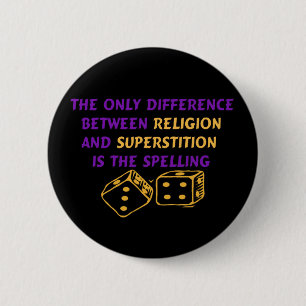 Atheïst Quote Ronde Button 5,7 Cm