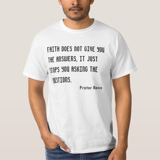 Atheïst Quote T-shirt (Voorkant)