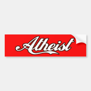 Atheïst Retro-ontwerp Bumpersticker