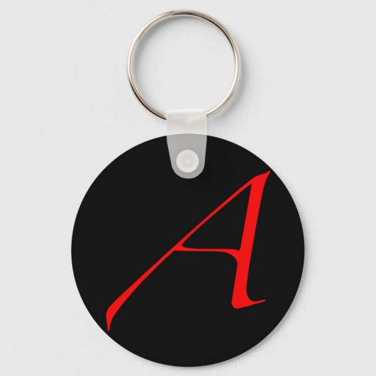 Atheist Scarlet Letter Sleutelhanger (Voorkant)