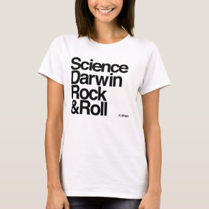 Atheïst - Science darwin rock en roll T-shirt