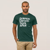 Atheïst - Science darwin rock en roll T-shirt (Voorkant volledig)