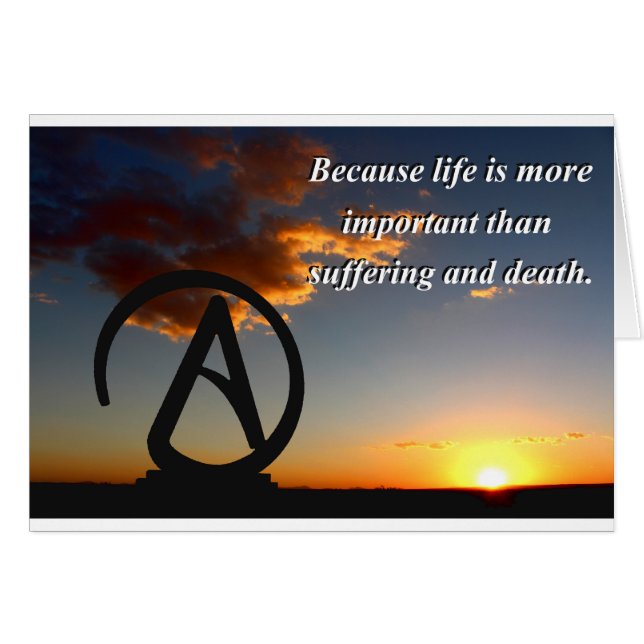 Atheïst Sunset (Voorkant Horizontaal)