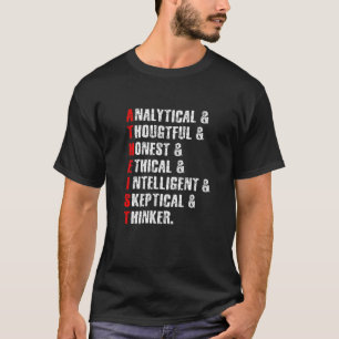 Atheïstisch atheïsme Religie Wetenschap Agnost Ske T-shirt