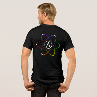Atheïstisch Atoom Symbool Regenboog Wit 0, 60, 120 Tri-Blend Shirt