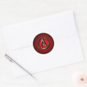 Atheïstisch Symbool Stickers (Envelop)