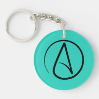 Atheïstisch symbool: zwart op verdigris
