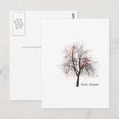 Atheïstische boom briefkaart (Voorkant / Achterkant)