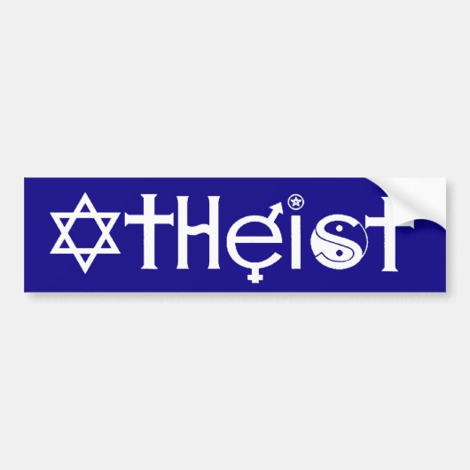 Atheïstische Bumpersticker (Voorkant)