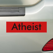 Atheïstische bumpersticker (Op auto)