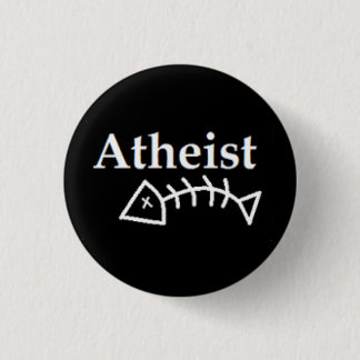 Atheïstische dode vis ronde button 3,2 cm