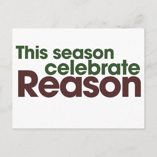 Atheïstische feestdag feestdagenkaart (Voorkant)