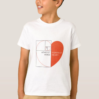 Atheïstische Geest, Humanistisch Hart T-shirt