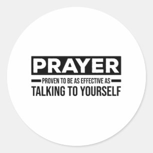 Atheïstische gezegden   atheïstische geschenken ronde sticker