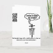 Atheïstische humor kaart (Achterkant)
