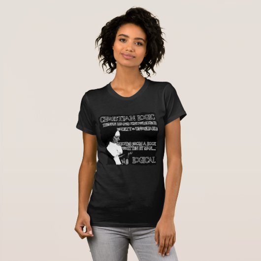 Atheïstische humor t-shirt (Voorkant volledig)