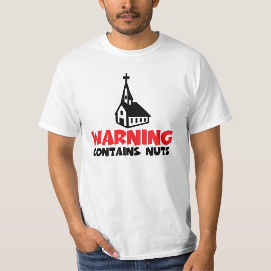 Atheïstische humor t-shirt (Voorkant)