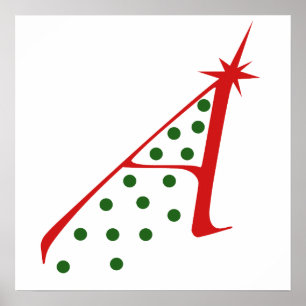 Atheïstische kerstboom poster