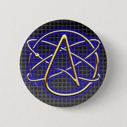 Atheïstische pin ronde button 5,7 cm (Voorkant)