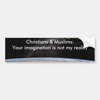 Atheïstische realiteit bumpersticker