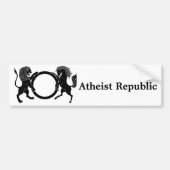 Atheïstische Republiek Bumpersticker (Voorkant)