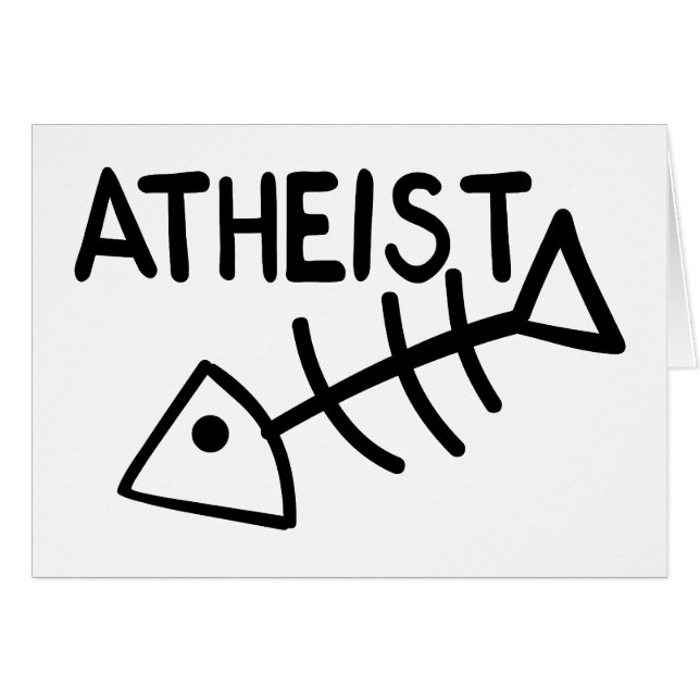 Atheïstische vis (Voorkant Horizontaal)