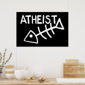 Atheïstische vis poster (Keuken)