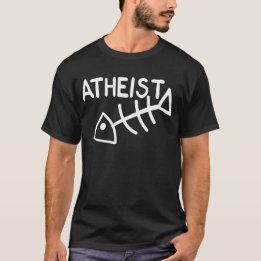Atheïstische vis t-shirt