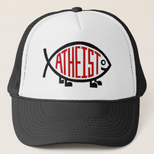 Atheïstische vis trucker pet