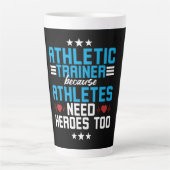 Atheletic Trainer omdat Athleten Latte Mok (Voorkant)